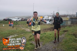 Chris O'Brien and Mark Hillier tackling the Portland Coastal Marathon