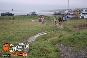 Chris O'Brien and Mark Hillier in action in the Portland Coastal Marathon