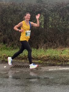 Helen Beddoe gives a wave in the Lytchett 10