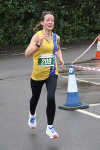 Helen Beddoe coming in to complete the Lytchett 10