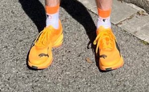 Barry's Puma Fast-R's that he wore in the Barcelona Marathon