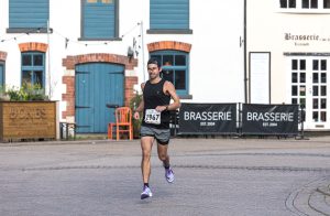 Dave Newman in action at the Weymouth Half Marathon