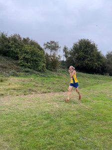 Geoff Newton running in the Larmer Tree Half Marathon