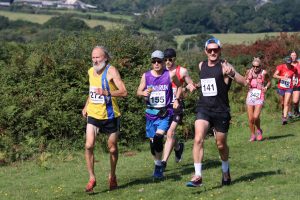 Geoff Newton heads along in the Larmer Tree Half Marathon