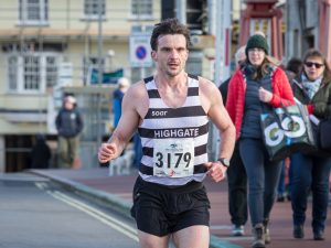 George Scott in the Weymouth Half Marathon