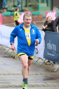 Julian Oxborough in action at the Exeter Half Marathon