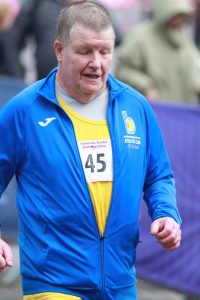 Julian Oxborough competing in the Exeter Half Marathon