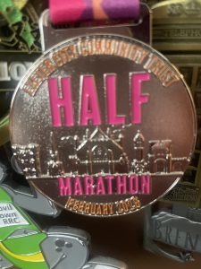 Julian Oxborough's Exeter Half Marathon medal