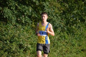 Nathan Mearns in action at the Larmer Tree 10km