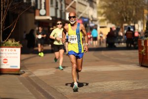 Sanjai Sharma in the Wokingham Half Marathon
