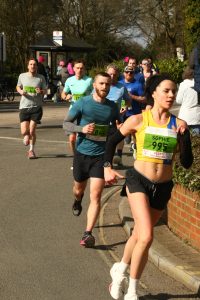 Sophie Read making her way round the course