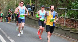 Adam Corbin making it count at the Fleet Half Marathon