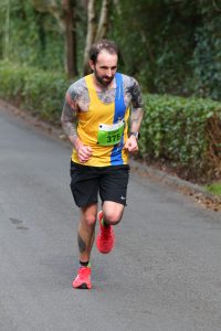 Adam Corbin doing the Manchester Marathon