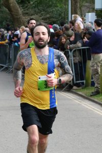 Adam Corbin competing in the Manchester Marathon