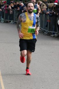 Adam Corbin in the Manchester Marathon