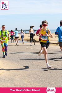 Aiden Blagden on the prom in the Bournemouth Bay 5k