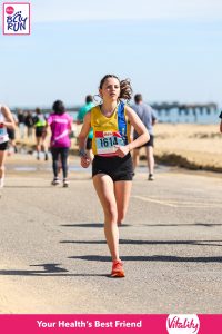 Amelia Lawrence competing in the Bournemouth Bay 5k