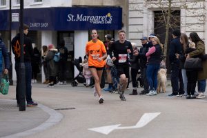 Arthur Riley in action in the Yeovil Half Marathon