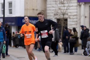 Arthur Riley competing in the Yeovil Half Marathon