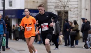 Arthur Riley in the Yeovil Half Marathon