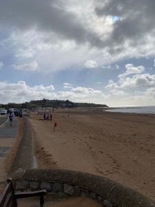 The beach on the Exe to Axe route