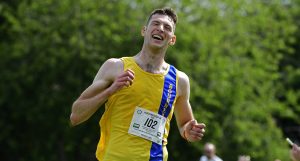 Ben Collins in the Boston Running Festival Marathon