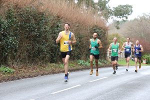 Ben Collins competing in the Boston Running Festival Marathon