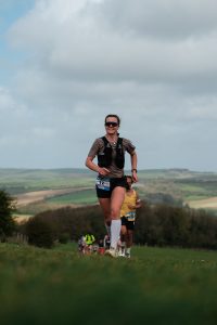 Beth Dowbiggin in the Brighton Trail Marathon