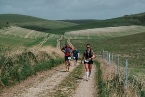 Beth Dowbiggin in action in the Brighton Trail Marathon