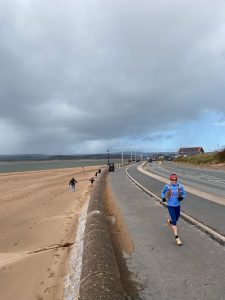 The coastline in the Exe to Axe race