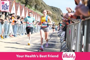 Flo Dootson coming in to complete the Bournemouth Bay 5k