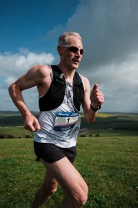James Baker competing in the Brighton Trail Marathon