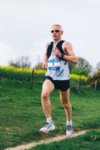 James Baker leading the Brighton Trail Marathon