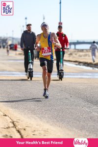 Mark Richardson on the prom in the Bournemouth Bay 10k