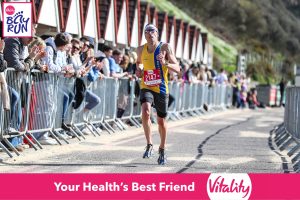 Mark Richardson comes in to finish the Bournemouth Bay 10k