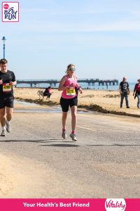 Matilde Blagden in the Bournemouth Bay Half Marathon
