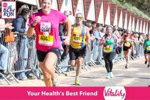 Nick Pepin finishing the Bournemouth Bay Half Marathon