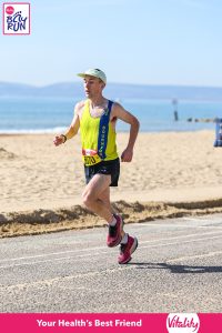 Rob McTaggart on the prom in the Bournemouth Bay Half Marathon