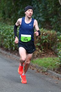 Tag in action at the Fleet Half Marathon