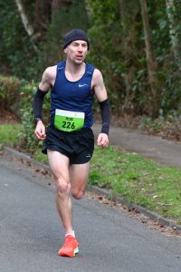 Tag competing in the Fleet Half Marathon