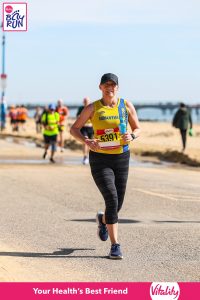 Sam White in the Bournemouth Bay Half Marathon
