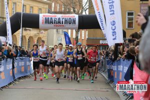 The start of the Yeovil Half Marathon