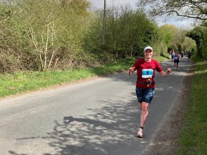Anna Trehane in the Norfolk Marathon