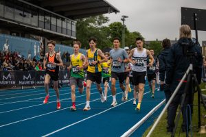 Harry Butcher racing at the Bannister Miles