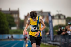 Harry Butcher in action at the Bannister Miles