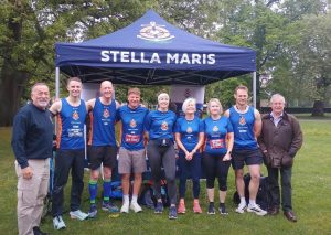 Jason Coltman with the Stella Maris charity team