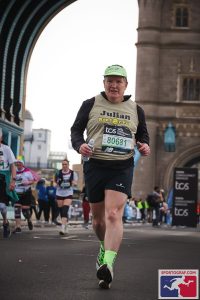 Julian Oxborough in the London Marathon