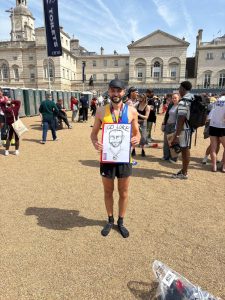 Luke Martin after the London Marathon