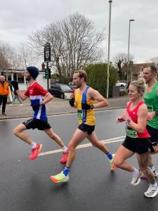 Paddy McCalister competing in the Belfast City Marathon