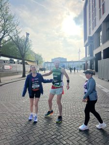 Sophie and Clint Taylor at the London Marathon
